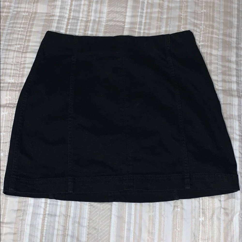 Black high waisted skirt
